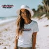Beach Female - White T-Shirt Mockup 01