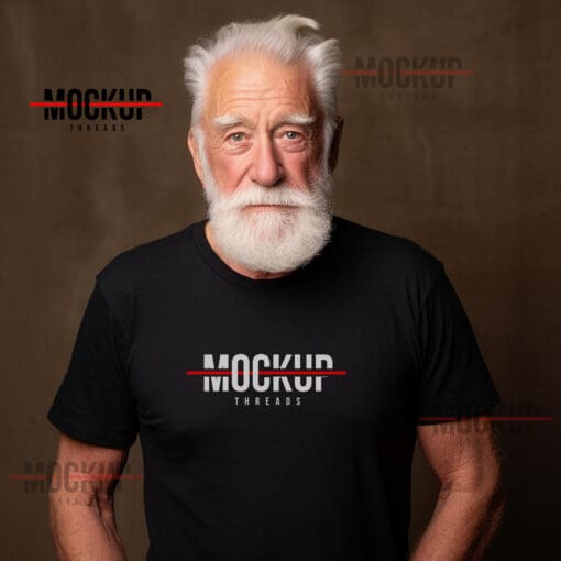 Grandpa T-Shirt Mockup - Grandpa Black Tshirt Mockup