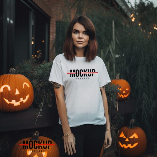 Halloween - T-Shirt Mockup Template 02