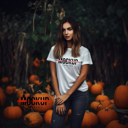 Halloween - T-Shirt Mockup Template 06