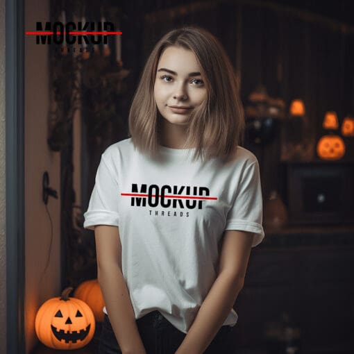 Halloween - T-Shirt Mockup Template 17